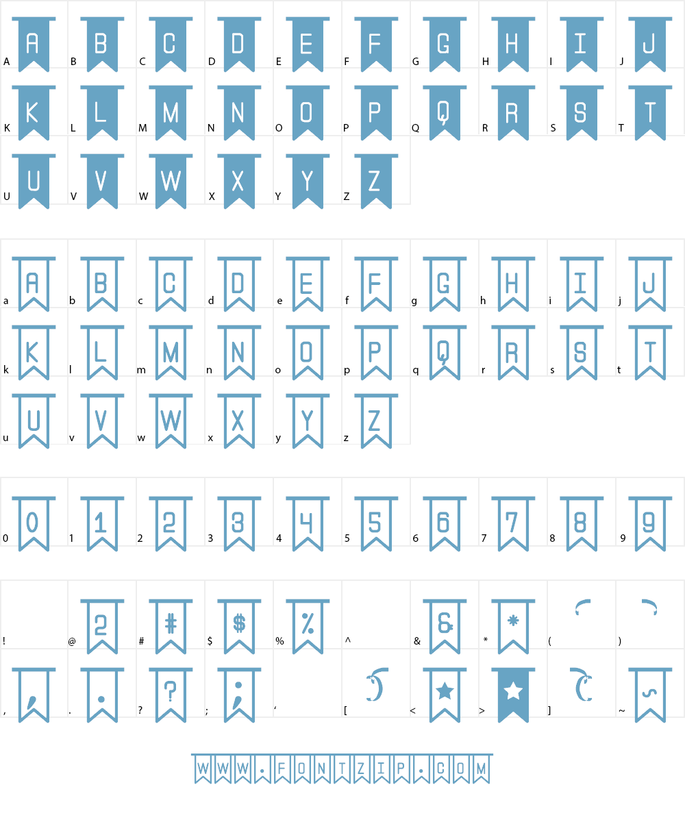 The Flaggy St Font Character